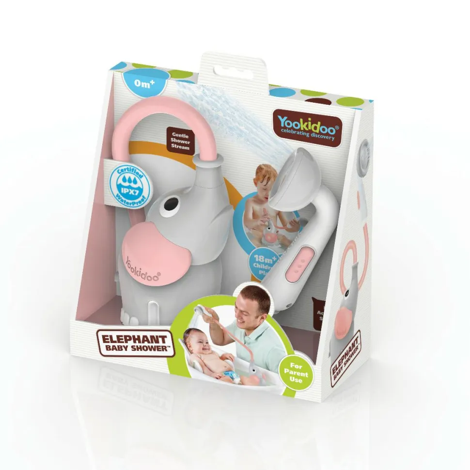 Håndbruser, batteridrevet - Elefant, rosa