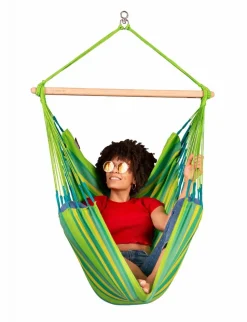 Hængekøjestol single outdoor - Lime