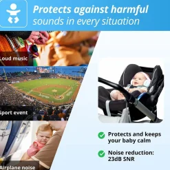 Høreværn Muffy Baby 1-3 år - Sort