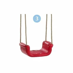 3-i-1 babygynge - Gul/rød