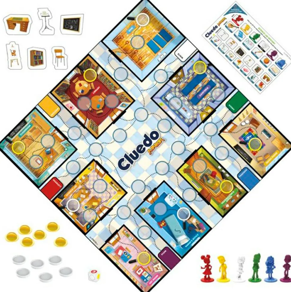2-i-1 brætspil - Clue Junior
