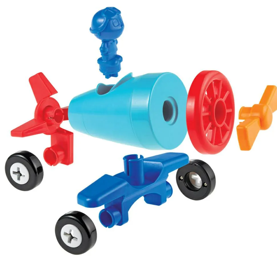 3-i-1 byggesæt - Bil, båd & fly