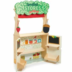 2-i-1 dukketeater og købmandsbutik