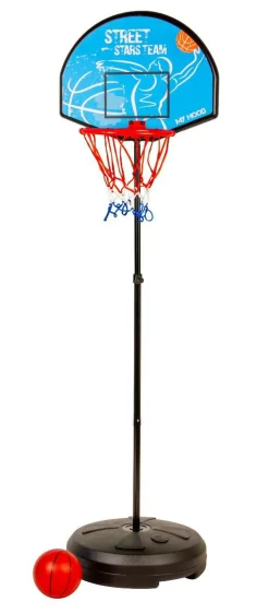 2-i-1 stander m. basketkurv og dartskive