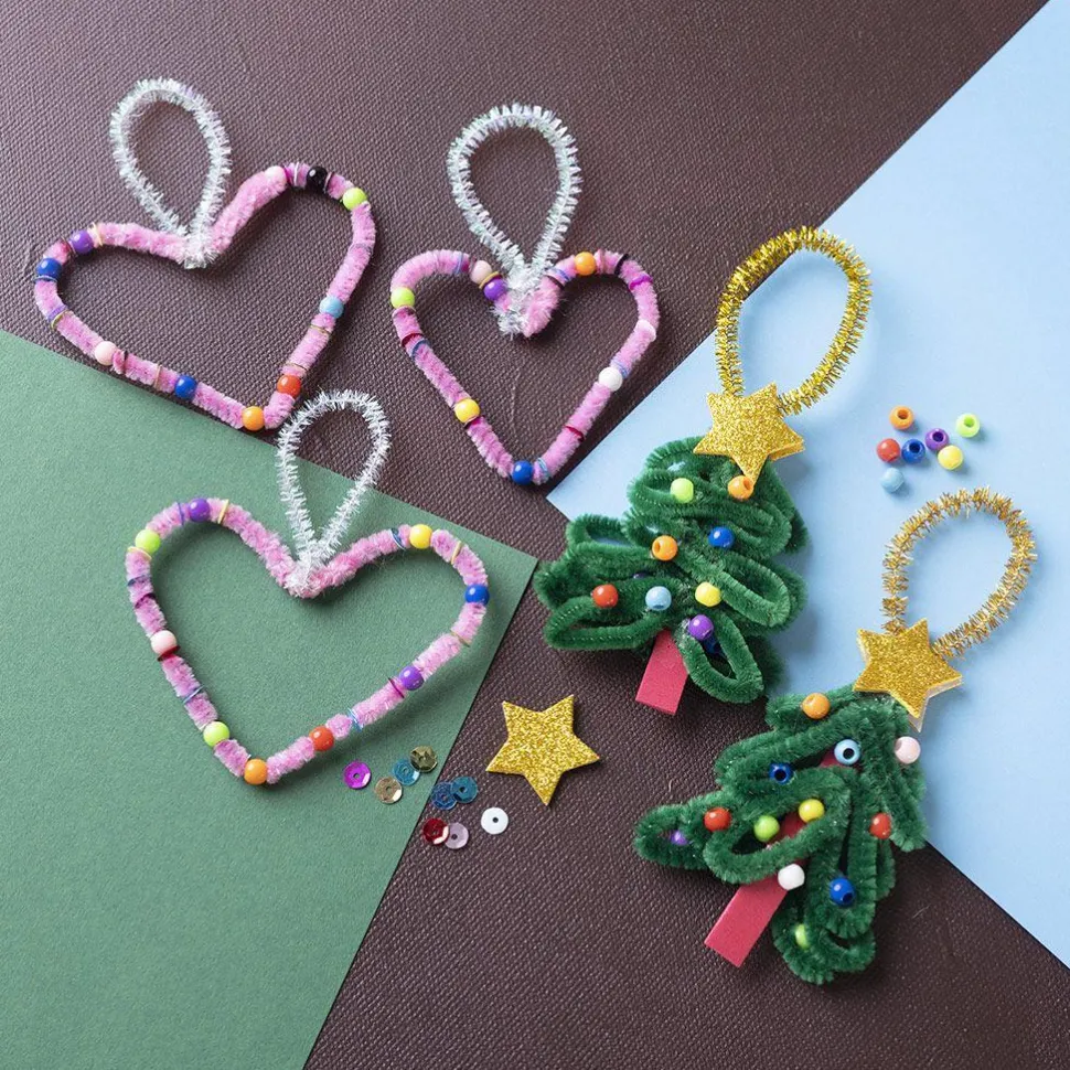 Julepose - Julehjerter & juletræer