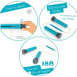 Justerbart sjippetov Skibbi - Mint