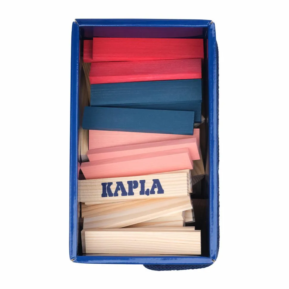 KAPLA klodser - Blå/Rød/Pink, 120 stk