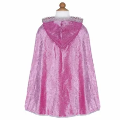 Kappe - Pink m. glimmer, str. 3-4 år