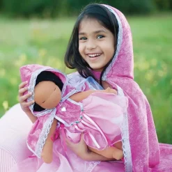 Kappe - Pink m. glimmer, str. 3-4 år