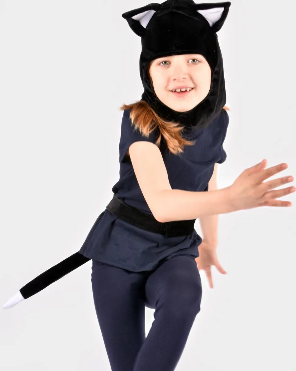 Kat - Hætte og hale, str. 3-5 år
