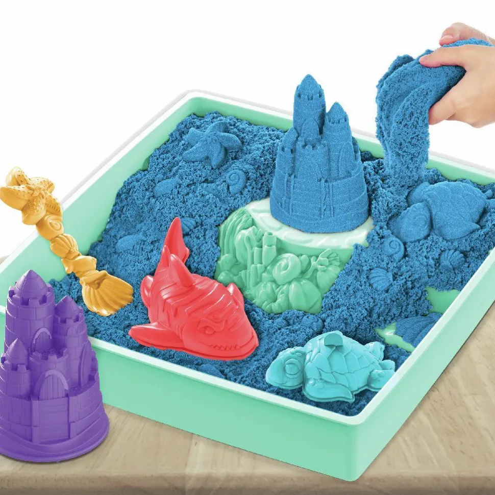 Kinetic Sand® - Sandbox blå, 454 gram