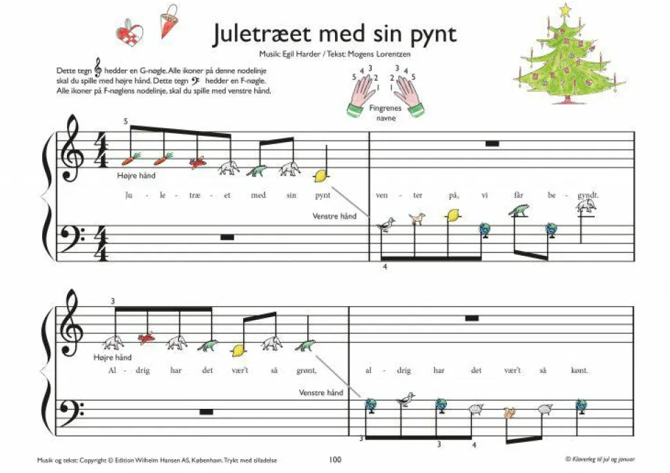 Klaverleg til jul og januar