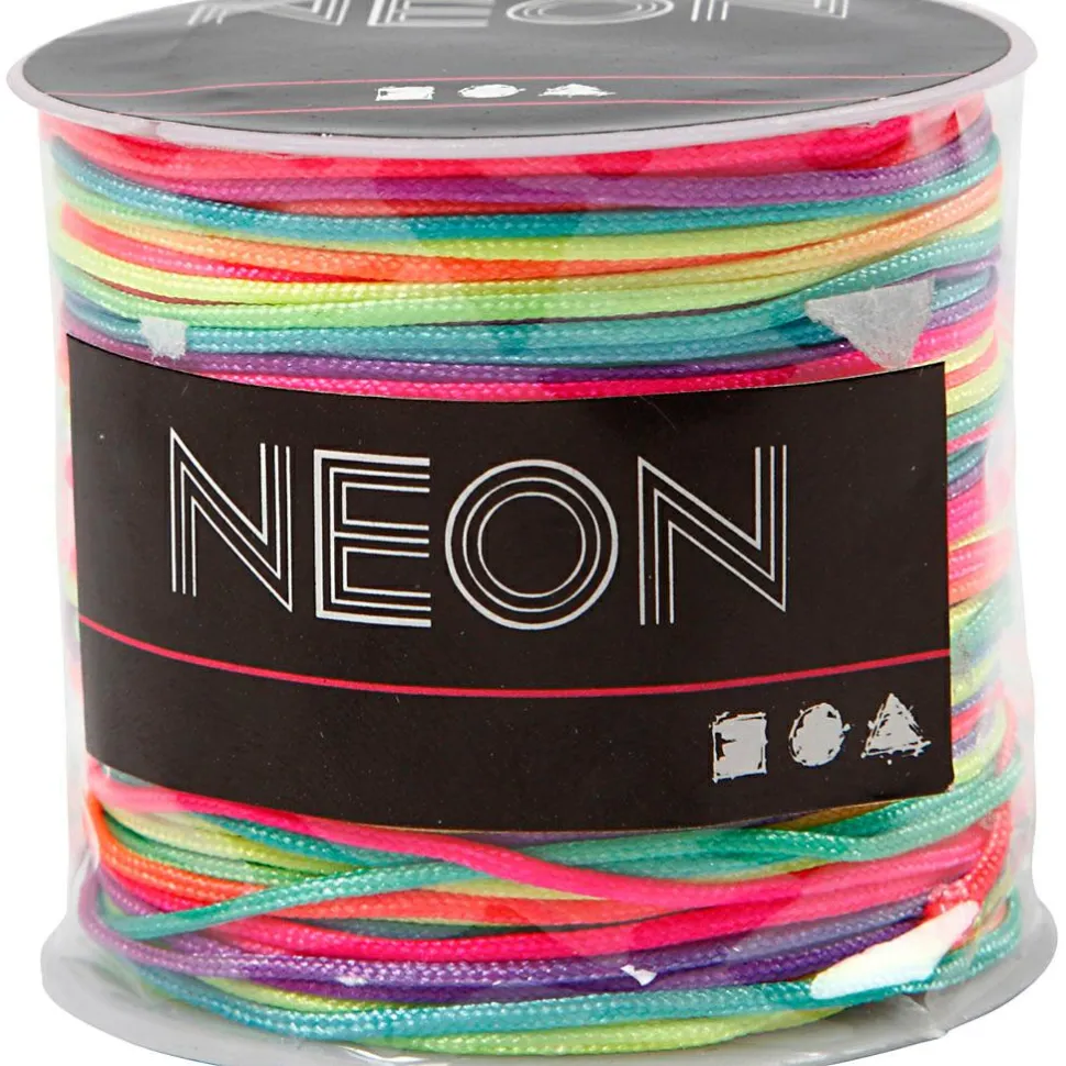 Knyttesnor i nylon - Neon, 28 m.