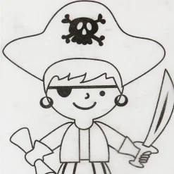 Krympeplast m. motiver - Pirater, 4 ark