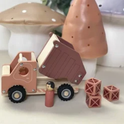 Lastbil med gummihjul