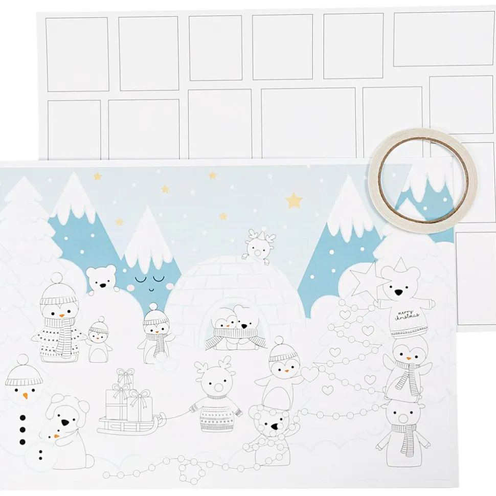 Lav selv julekalender (inkl. motiv), 3 stk