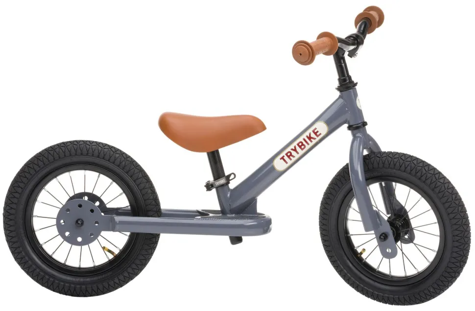 Løbecykel - Trybike med to hjul, Antracitgrå