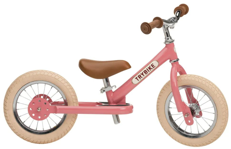 Løbecykel - Trybike med to hjul, Rosa