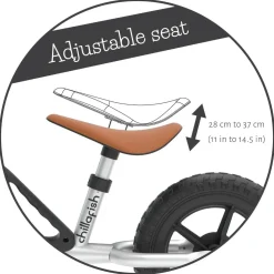 Løbecykel Charlie - Sølv (18 mdr - 4 år)