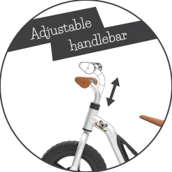 Løbecykel Charlie - Sølv (18 mdr - 4 år)