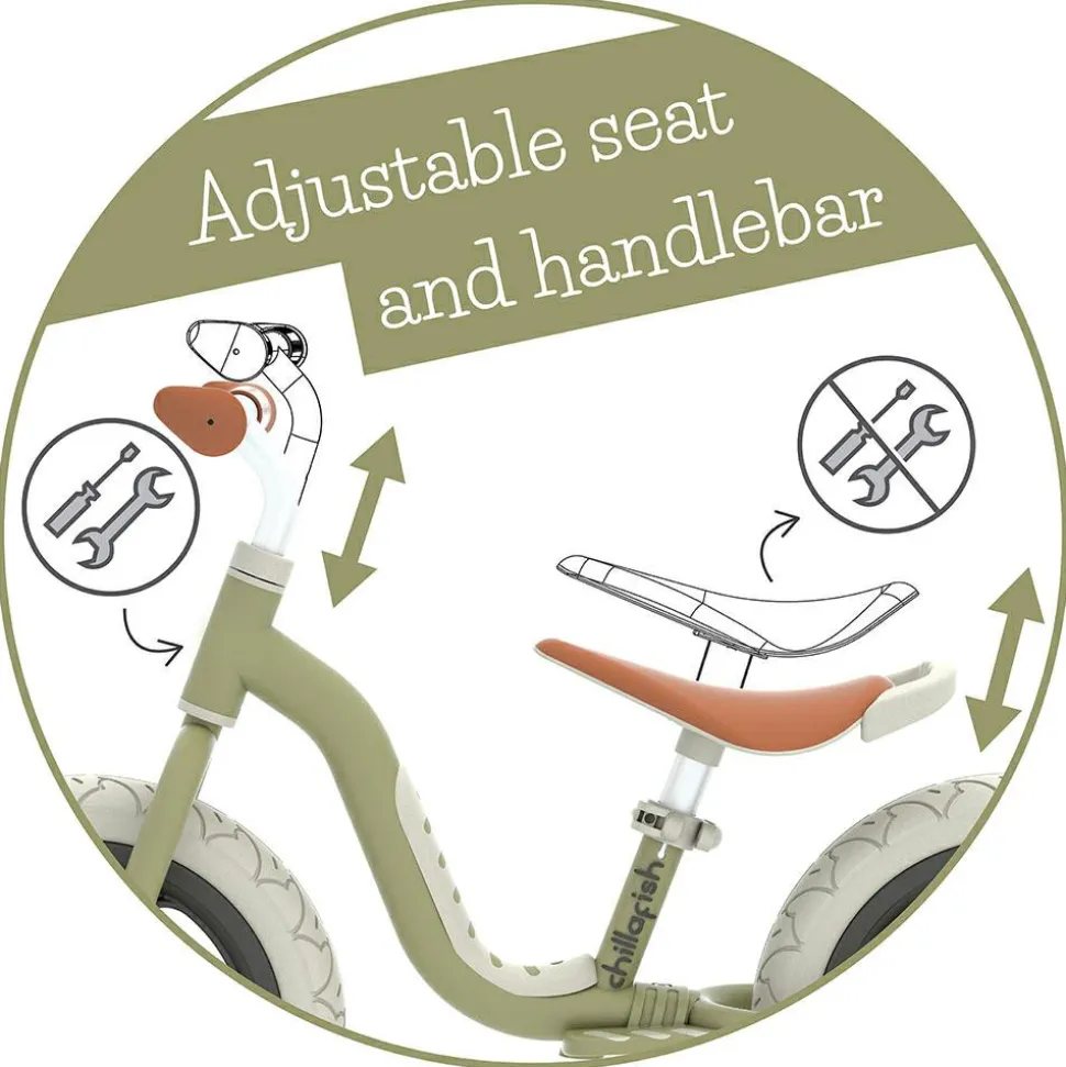 Løbecykel Charlie LUX - Oliven (2-5 år)