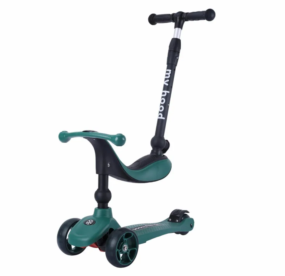 Løbehjul/Løbecykel - Kick'n'Ride, Mørkegrøn