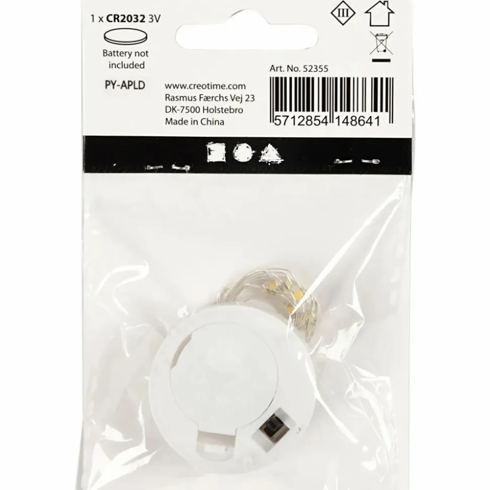 LED lyskæde - L: 27 cm, 1 stk