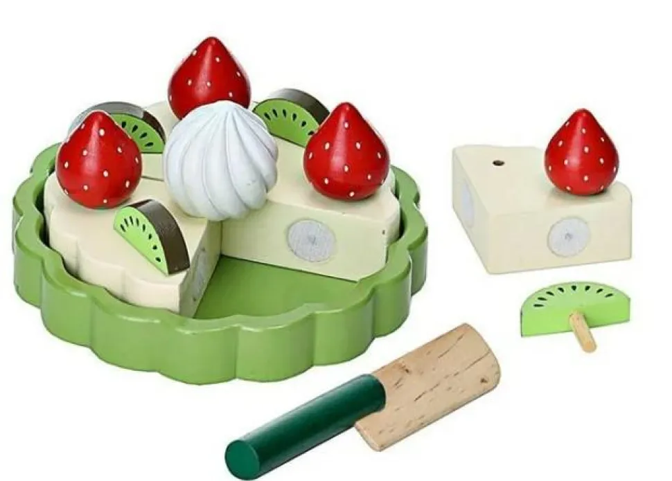 Legemad - Kage med jordbær og kiwi