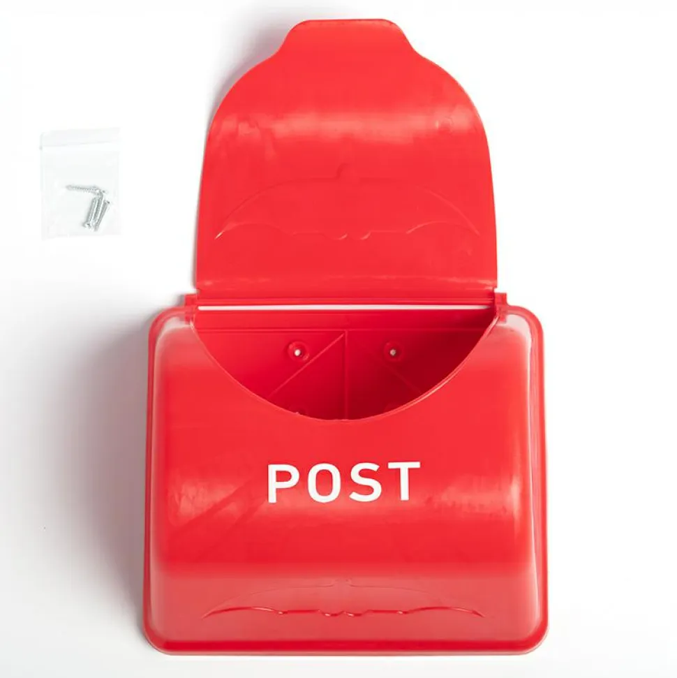 Legeplads postkasse - Rød
