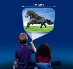 Lommelygte med dias - Hest
