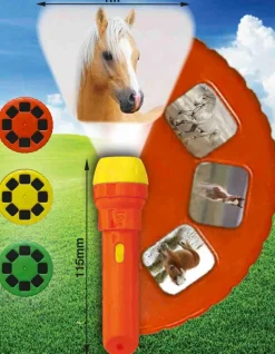 Lommelygte med dias - Hest