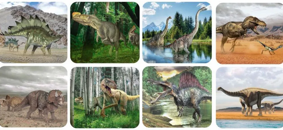 Lommelygte med dias - Sig goddag til en dinosaur