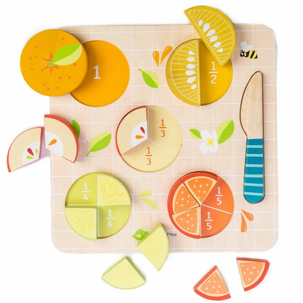 Lær brøker med citrusfrugter