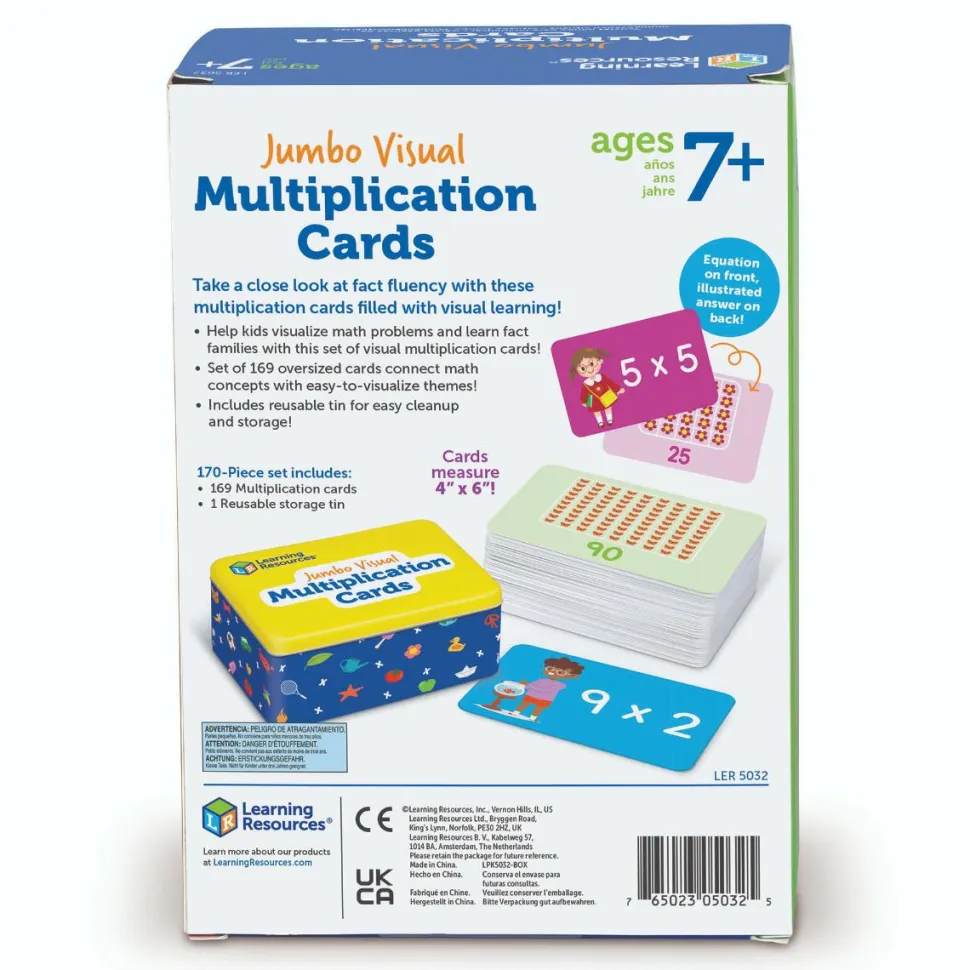 Læringskort - Øv multiplikation
