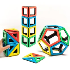 MAG Polydron | Sæt m. ekstra figurer | 48 dele