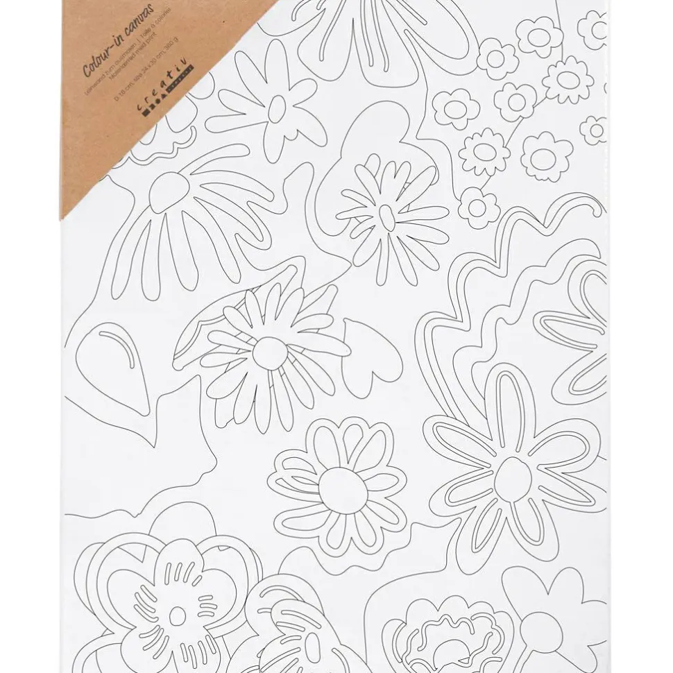 Malerlærred 24 x 30 cm - Blomster