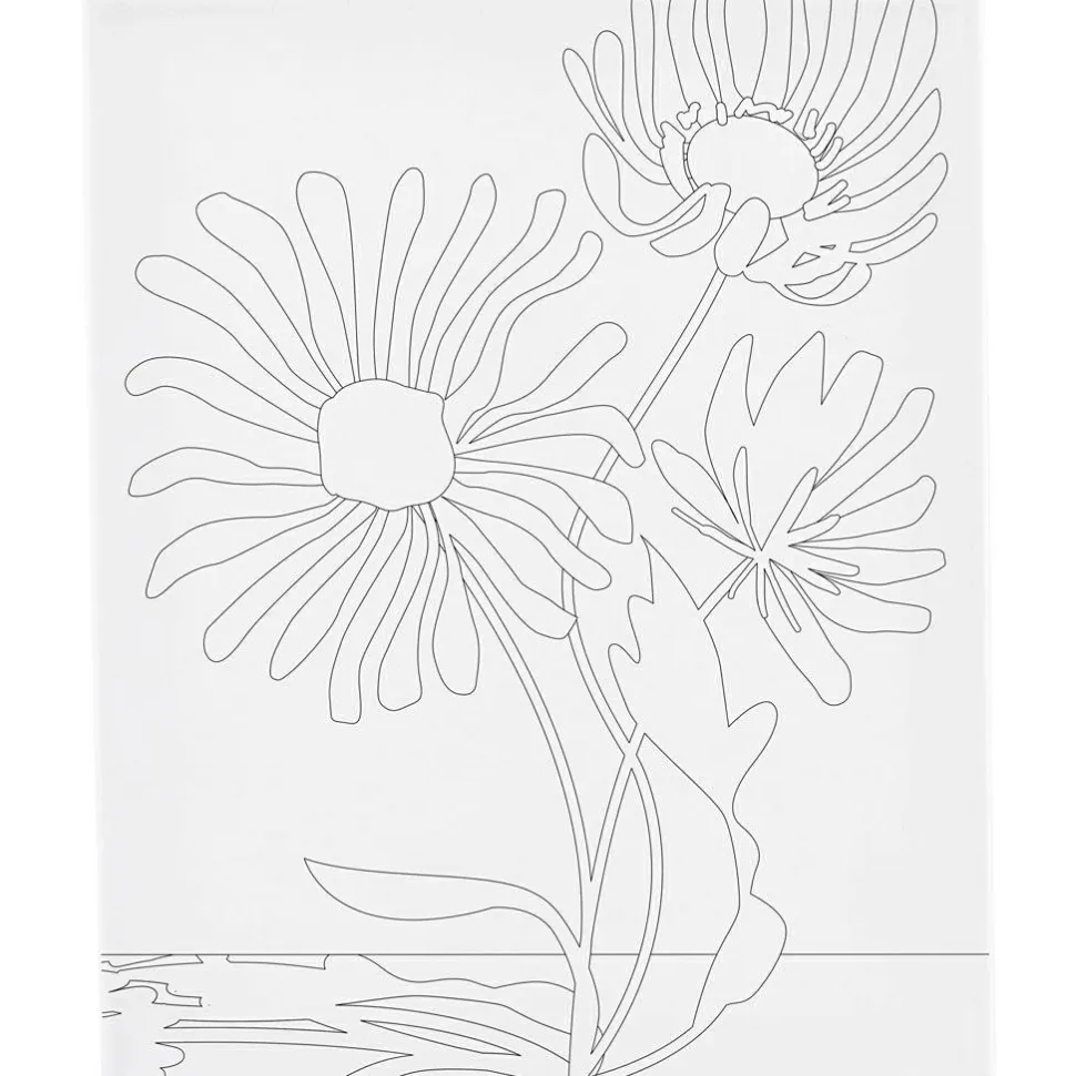 Malerlærred 24 x 30 cm - Der vokser en blomst