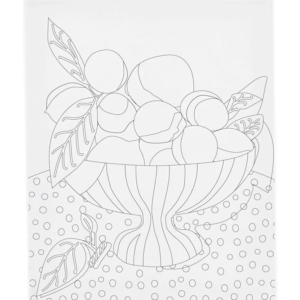 Malerlærred 24 x 30 cm - Frugtskål