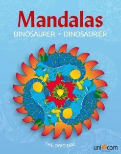 Mandalas malebog - Dinosaurer