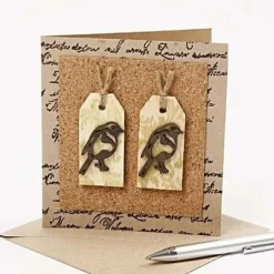 Manilamærker 3 x 6 cm - Natur, 10 stk