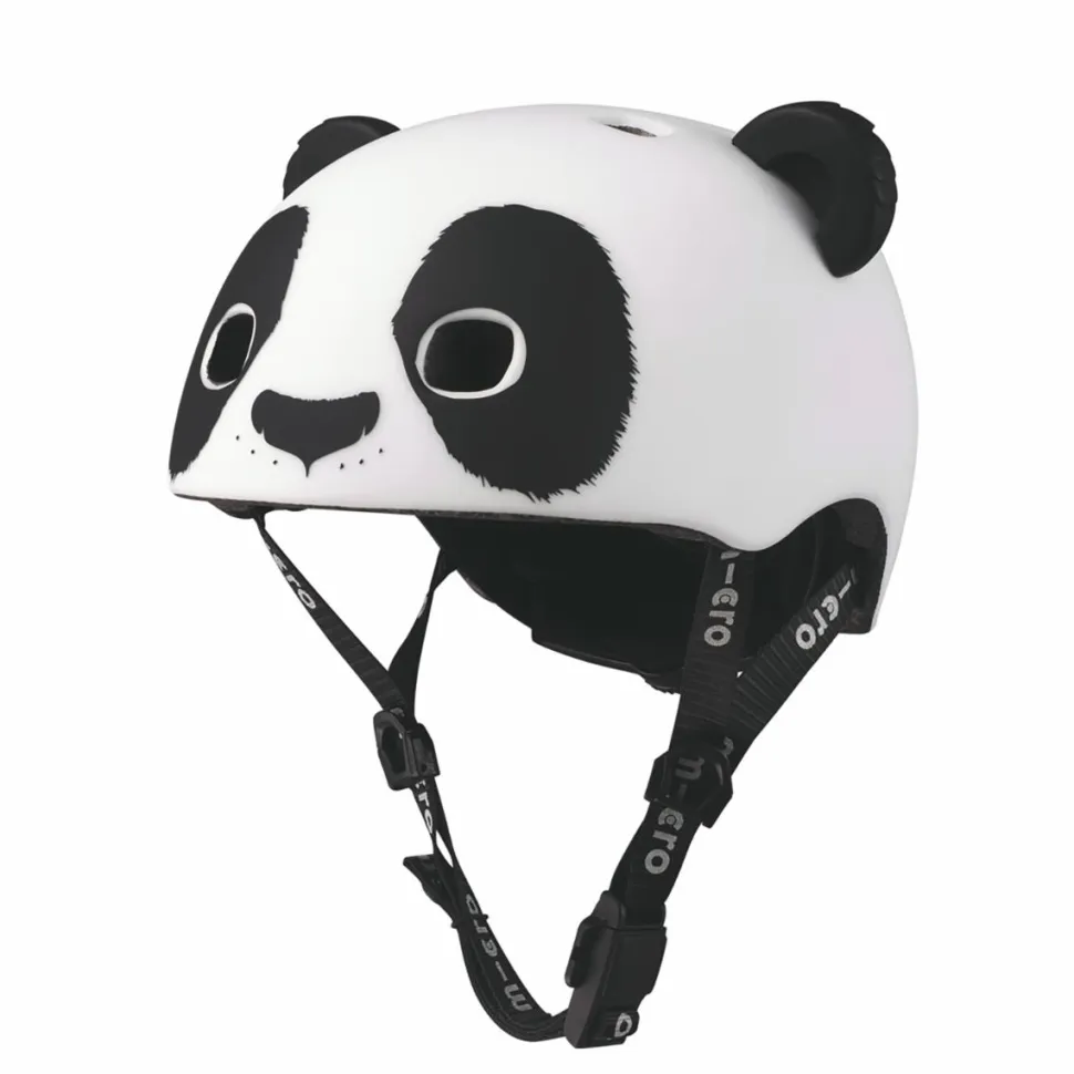 Micro cykelhjelm Panda - XSmall, 46-50 cm