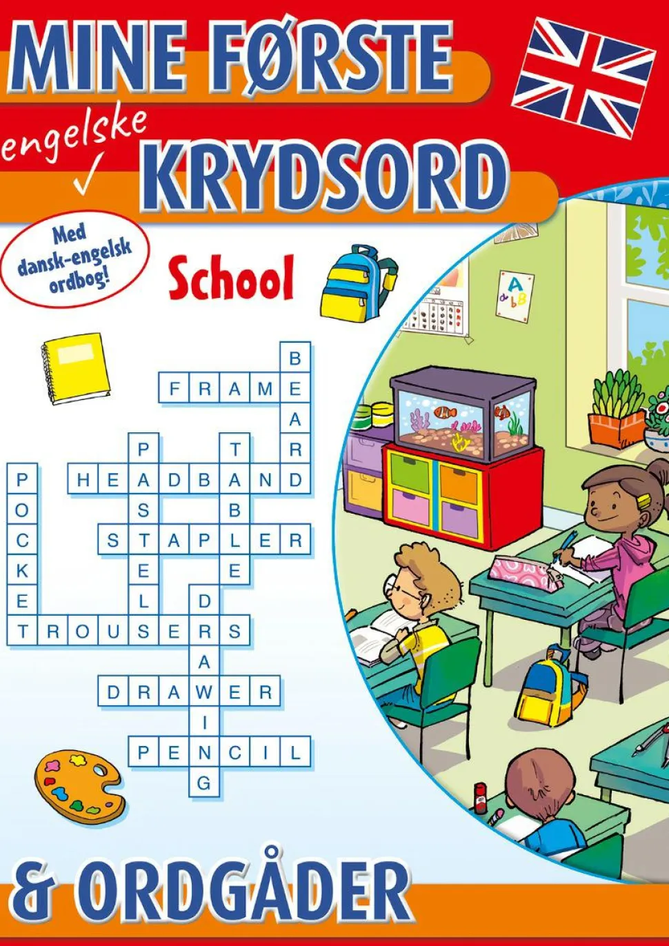 Mine første engelske krydsord & ordgåder: School