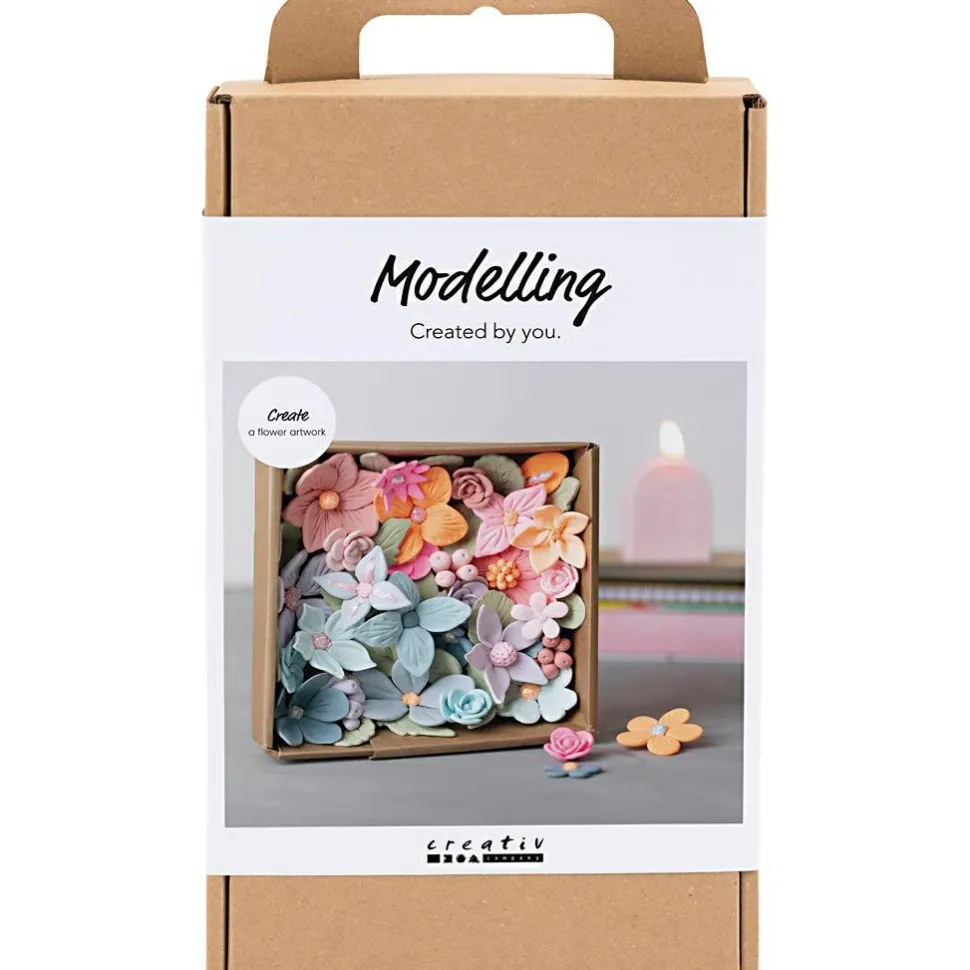 Modelleringskit - Blomster i ramme