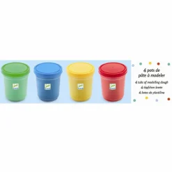 Modellervoks - 4 x 140 gram - Basisfarver
