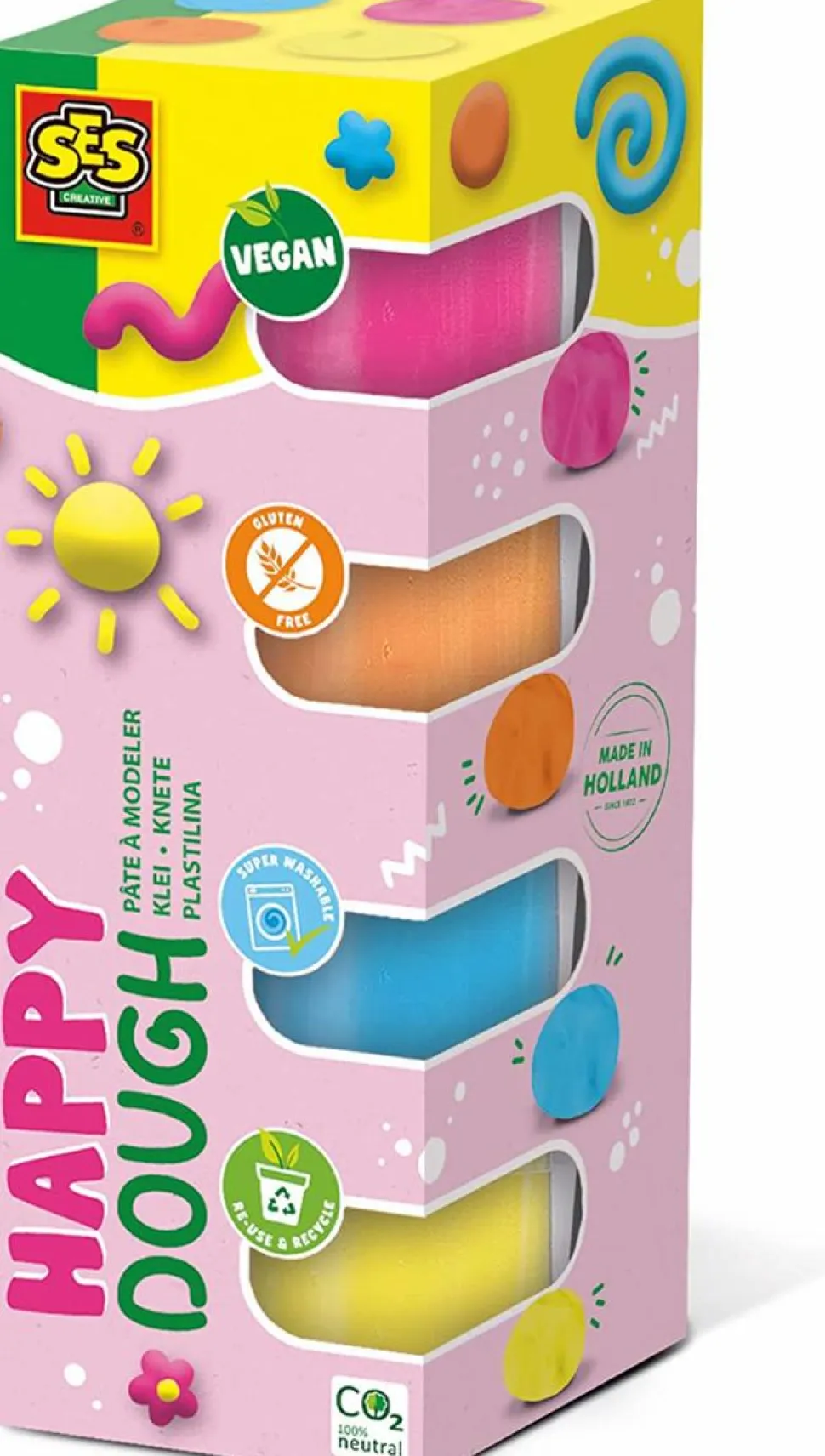 Modellervoks - Happy, 4 x 90 gr.
