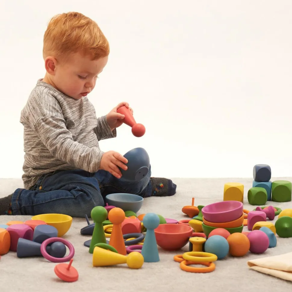 Montessori regnbue sæt, 84 dele