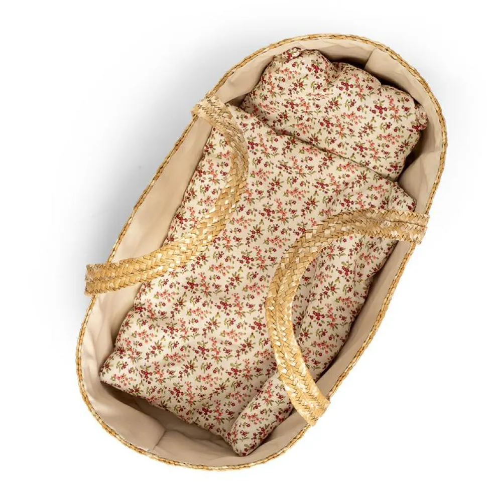 Moseskurv m. sengesæt - 50 cm.