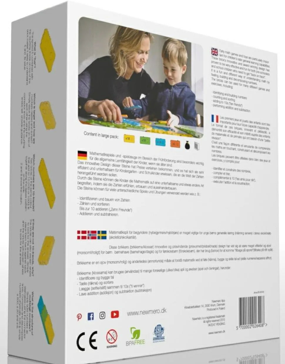 newméro talbrikker (3-9 år), 57 dele