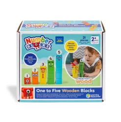 Numberblocks - Fem gode venner (af træ)