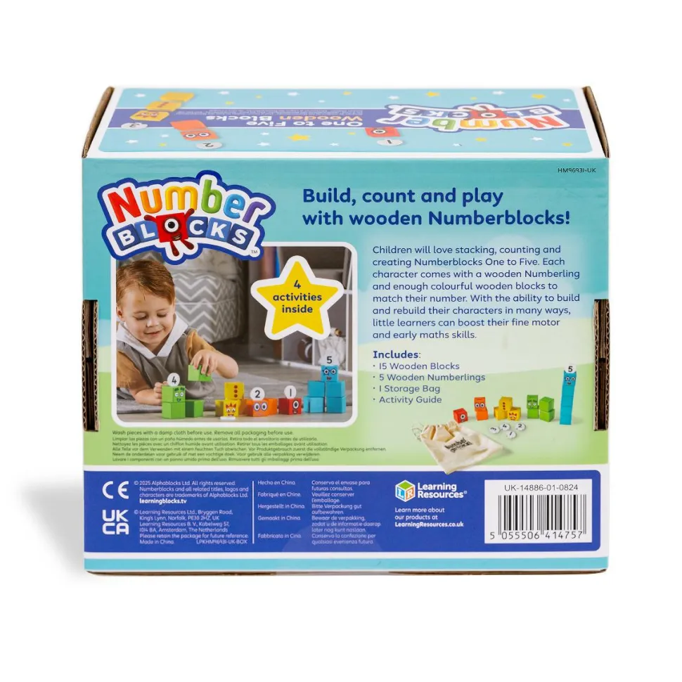 Numberblocks - Fem gode venner (af træ)
